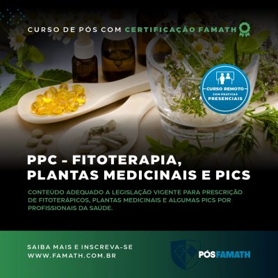 ESPECIALIZAÇÃO EM FITOTERAPIA, PLANTAS MEDICINAIS E PICS